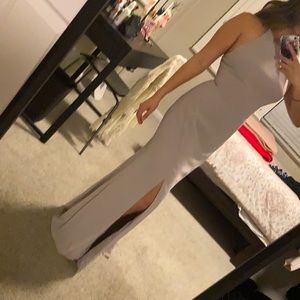 Dessy Taupe Bridesmaid Dress